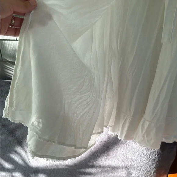 J. Crew White Linen Wrap Dress - Picture 5 of 13